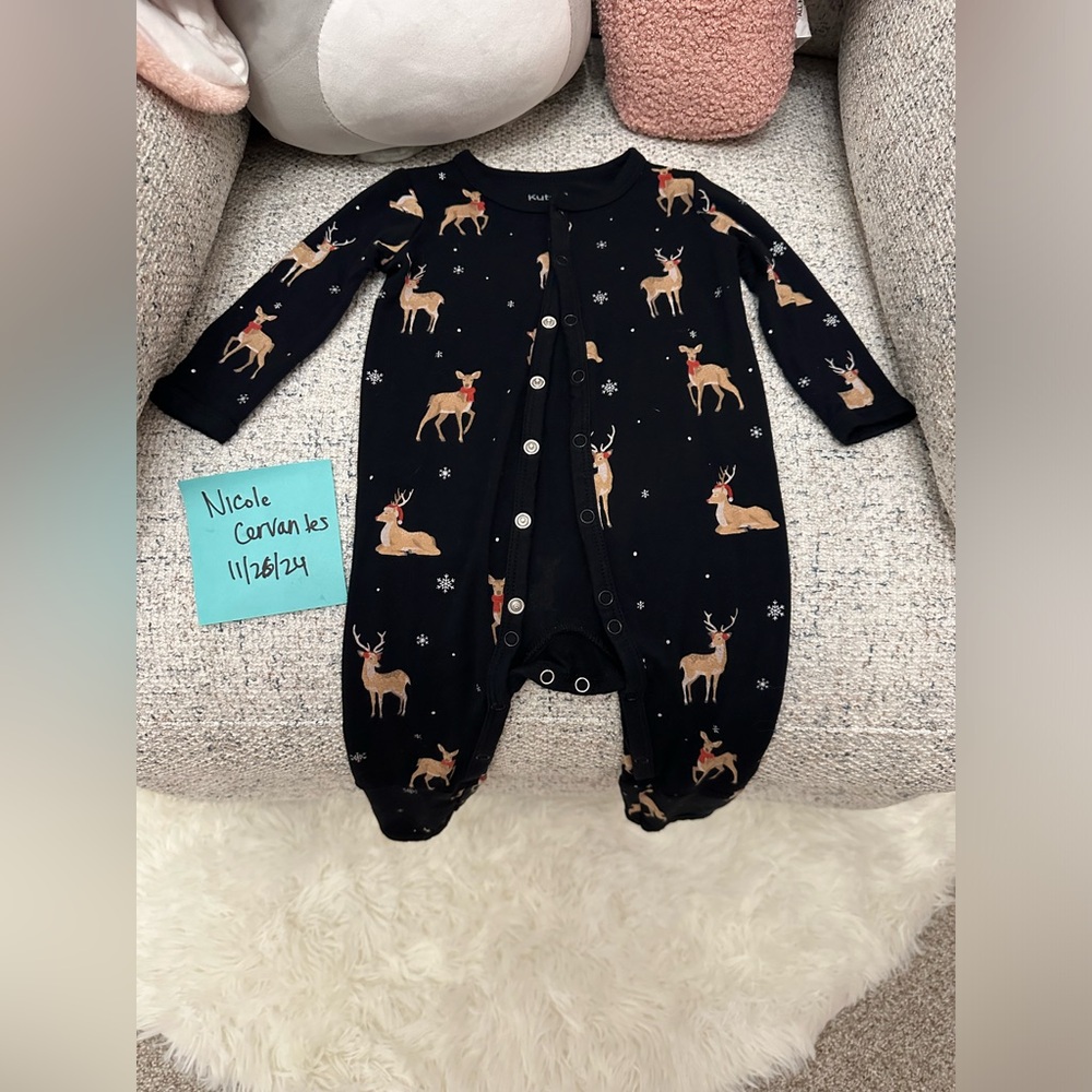 Kyte Baby Midnight Deer Snap Romper
